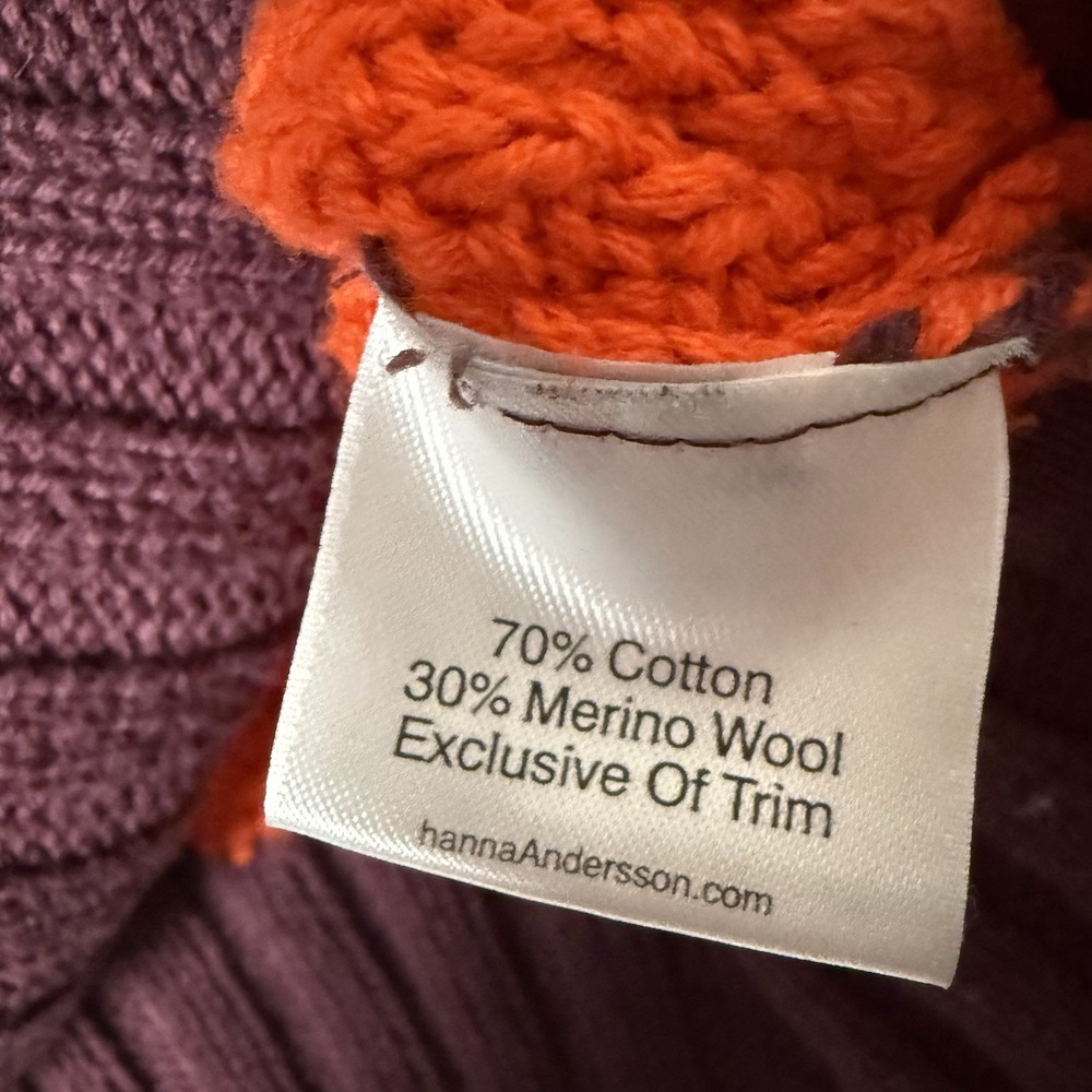 Love Hanna Merino Wool Blend Chunky Knit Striped Sweater Size M Equestrian Cozy - Picture 14 of 14